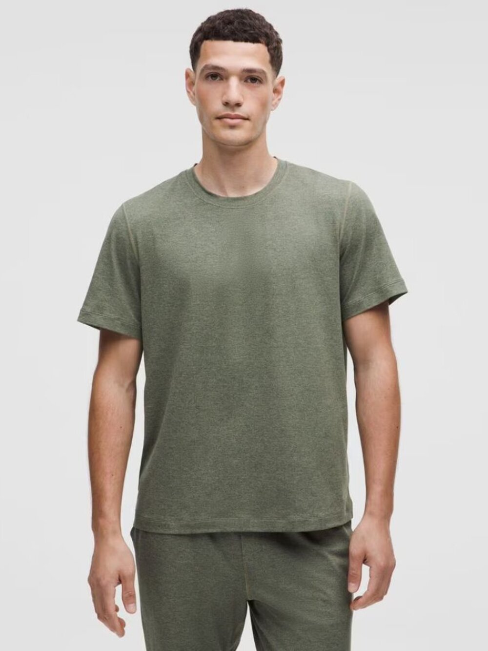 Lululemon Men's Soft Jersey Short-Sleeve Shirt - Heathered Green